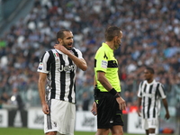 Giorgio Chiellini (Juventus FC) during the Serie A football match between Juventus FC and SS Lazio at Olympic Allianz Stadium on 14 October,...