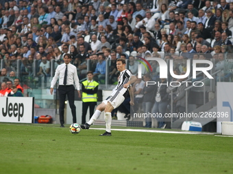 Stephan Lichtsteiner (Juventus FC) during the Serie A football match between Juventus FC and SS Lazio at Olympic Allianz Stadium on 14 Octob...