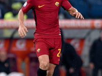 Alessandro Florenzi of Roma during the Serie A match between Roma and Napoli at Olympic Stadium, Roma, Italy on 14 October 2017.  (