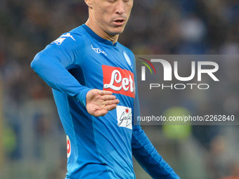 Jose Maria Callejon during the Italian Serie A football match between A.S. Roma and S.S.C. Napoli at the Olympic Stadium in Rome, on october...