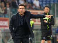 Eusebio Di Francesco during the Italian Serie A football match between A.S. Roma and S.S.C. Napoli at the Olympic Stadium in Rome, on octobe...
