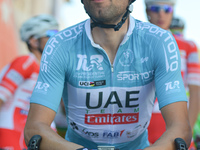 Diego Ulissi from UAE Team Emirates ahead of the start to the fifth stage - the 166 km Vestel Selcuk to Izmir, the second last stage of the...
