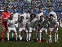 Line up Real Madrid during the match between Getafe CF vs. Real Madrid, week 8 of La Liga 2017/18 in Coliseum Alfonso Perez, Getafe Madrid....