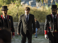 Carles Puigdemont President of Catalonia during the Conmemoration of the 77 years since the execution of the independence President of Catal...