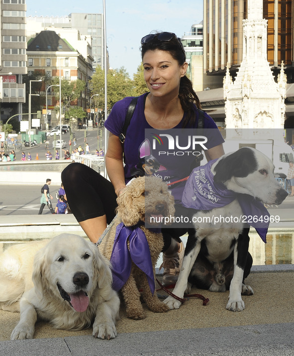 Sonia Ferrer attends  Perroton race of solidarity for the adoption and responsible holding of companion animals. Madrid. Spain. October 15,...