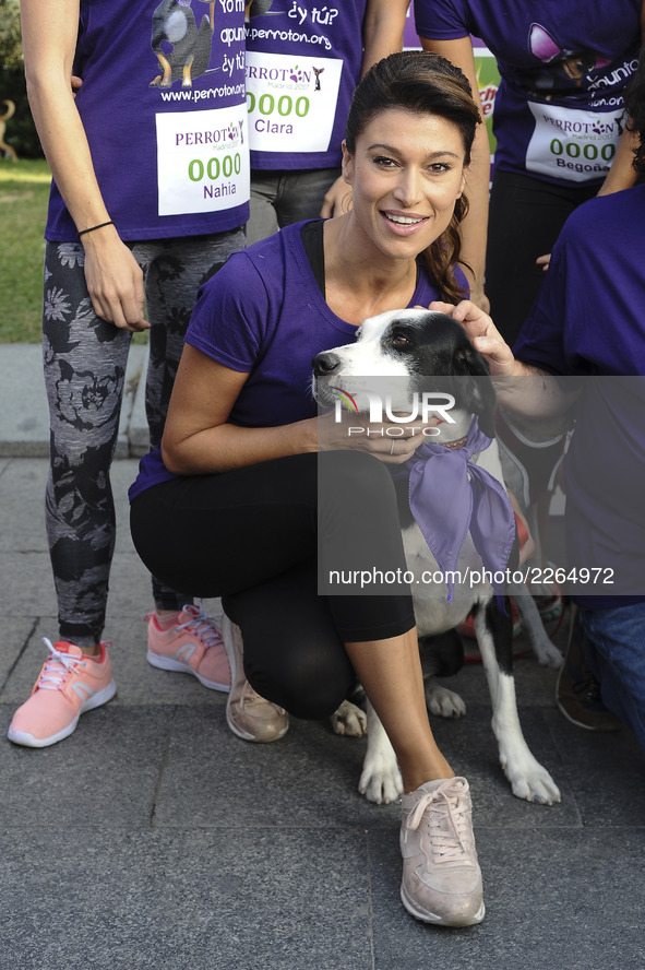 Sonia Ferrer attends  Perroton race of solidarity for the adoption and responsible holding of companion animals. Madrid. Spain. October 15,...