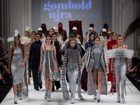 Collections of the finalists of Gombold újra! Central Europe at Mercedes-Benz Fashion Week Central Europe on Oct 15, 2017 at Museum of Appli...