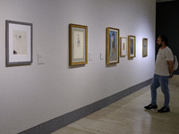 Exhibition PICASSO Y LAUTREC, dedicated to the artistic relationship between Picasso and Lautrec at the Thyssen Museum in Madrid, Spain on O...