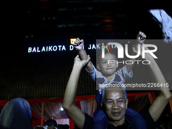 The Jakartans was enthusiastically  welcomed they new Governor and Deputy Governor, Anies Baswedan and Sandiaga S Uno, during the handover c...