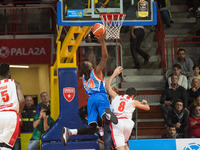 24 Michael Qualls PALLACANESTRO CANTU' in action during the Italy Lega Basket of Serie A, match between Openjobmetis Varese  and Cantu, Ital...
