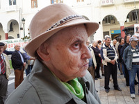 Greek pensioners  protest against new austerity measures that impose further cuts in pension in Thessaloniki october 17, 2017  (