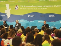 The rector of Lomonosov Moscow State University, Victor Sadovnichiy and Minister of Higher Education  of Cuba, José Ramón Saborido Loidi hav...