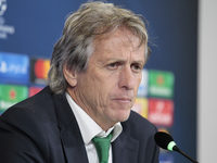 Jorge Jesus during the Champions League press conference before the match between Juventus and Sporrting Clube de Portugal, in Turin, on Oct...