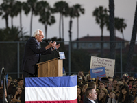 (File Photo) Bernie Sanders speaks in Santa Monica, California on May 23, 2016. (Photo by: Ronen Tivony) (