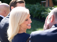 Kellyanne Conway, Counselor to U.S. President Donald Trump, was in attendance for the joint press conference of  U.S. President Donald Trump...