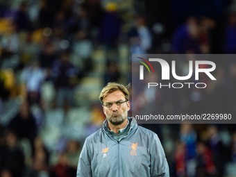  Jurgen Klopp manager of Liverpool FC during the UEFA Champions League match between NK Maribor and Liverpool FC at Station Ljudski Vrt on O...