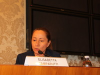 On. Elisabetta Zamparutti, Rome, Italy 18/10/2017 - A Human Rights conference at Italian Senate to stop death penalty and calls for justice...