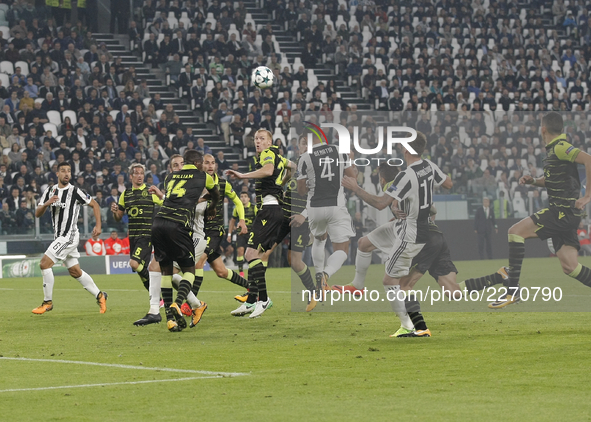 Medhi Benatia during Champions League match between Juventus and Sporting Clube de Portugal, in Turin, on October 17, 2017 