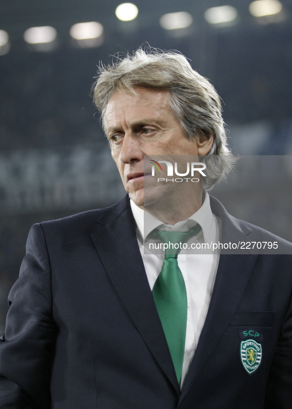 Jorge Jesus during Champions League match between Juventus and Sporting Clube de Portugal, in Turin, on October 17, 2017 