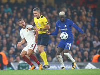 Kevin Strootman of Roma not happy with Referee Damir Skomina
during UEFA Champions League Group C MATCH 3 match between Chelsea  against AS...