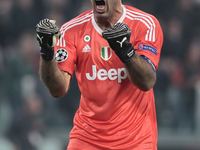 Gianluigi Buffon during Champions League match between Juventus and Sporting Clube de Portugal, in Turin, on October 17, 2017 (