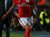 Benficas forward Diogo Goncalves from Portugal during the match between SL Benfica v Manchester United FC UEFA Champions League playoff matc...