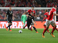 Henrikh Mkhitaryan of Manchester United during the UEFA Champions League group A match between SL Benfica and Manchester United at Estadio d...