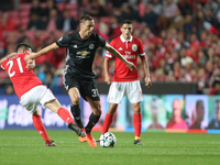  Nemanja Matic of Manchester United in action during the UEFA Champions League group A match between SL Benfica and Manchester United at Est...