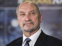 Minister of National Defence of the Republic of Poland Antoni Macierewicz during a press conference for the opening of NATO Counter Intellig...