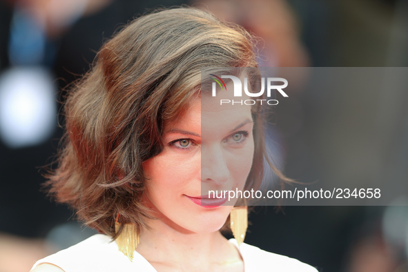 Milla Jovovich attends the 'Cymbeline' premiere during the 71st Venice Film Festival on September 3, 2014 in Venice, Italy.