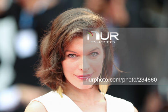 Milla Jovovich attends the 'Cymbeline' premiere during the 71st Venice Film Festival on September 3, 2014 in Venice, Italy.