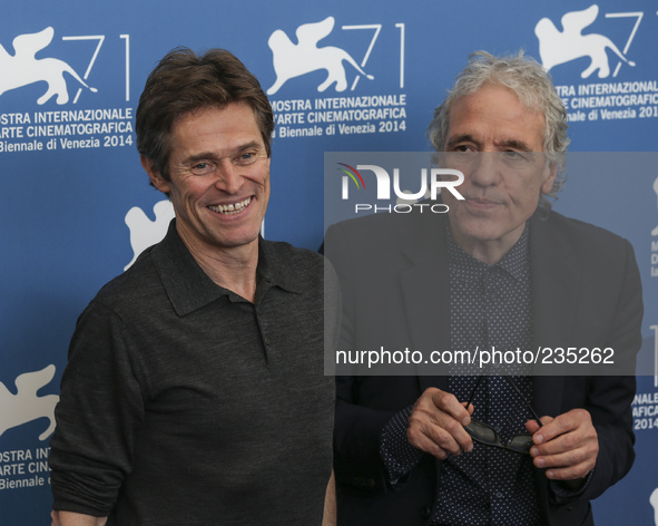 Willem Dafoe and Abel Ferrara attend the Pasolini photocall during the 71st Venice International Film Festival 04.09.2014