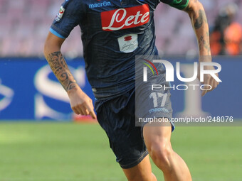 Marek Hamsik Napoli during the Serie A match between  SSC Napoli and AC Chievo Verona Football / Soccer at Stadio San Paolo on September 14,...