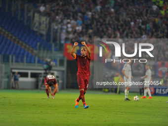 Maicon during the UEFA Champions League group E football match AS Roma vs CSKA Moskova at Rome's Olympic Stadium on September 17, 2014. (