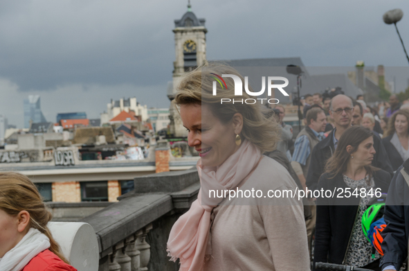 Brussels, Belgium. 21 Sept 2014 : Queen Mathilde of Belgium.  Jonathan Raa/Nurphoto