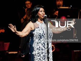 Aretha Franklin performs in concert at ACL Live on September 3, 2014 in Austin, Texas. (