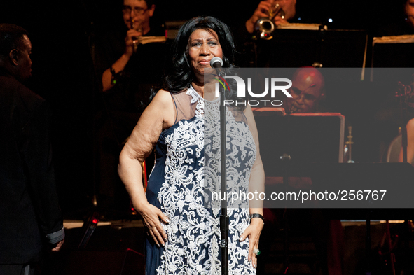 Aretha Franklin performs in concert at ACL Live on September 3, 2014 in Austin, Texas. 
