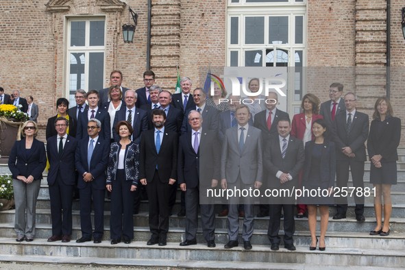 Family photo the Ministerof Culture during  the Informal meeting of Ministers of Culture, in Turin, Italy, on September 24, 2014. 