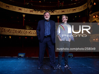 Irish actor Brendan Gleeson (left) pictured with his son Brian Gleeson (right), as Brendan announces details of an exciting new project, a s...