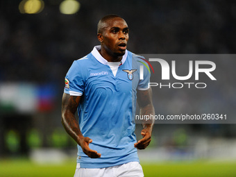 Edson Braafheid during the Serie A match between SS Lazio and Udinese at Olympic Stadium, Italy on September 25, 2014. (