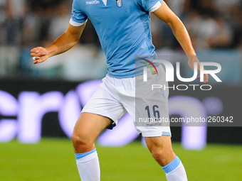Marco Parolo during the Serie A match between SS Lazio and Udinese at Olympic Stadium, Italy on September 25, 2014. (