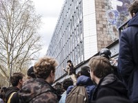  Students demonstrating against the Vidal Law, the reform of the baccalaureate and the selection at the entrance of the universities, on Apr...