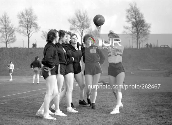 London: High jump record holder and Olympic team member Dorothy Tyler, who has formed a netball team from other girls who took part in the O...