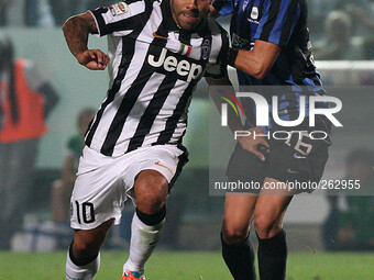 Juventus forward Carlos Tevez (10) in action - Serie A n.5 ATALANTA - JUVENTUS - Sport, Football, Soccer, Calcio - 27/09/14 Stadio Atleti Az...