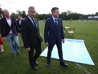 Sopot 28th, September 2014 Minister of Sports  Andrzej Biernat (L) and Mayor of Sopot Jacek Karnowski  (R)signs an agreement on co-financing...