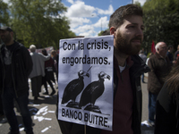 Thousands of people have marched on May Day in Madrid, under the slogan 