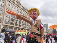 A doll of the president of the United States Donald Trump, Colombia, on May 1, 2018. (