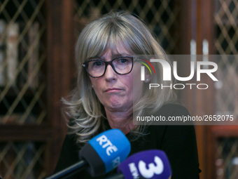 Prof Mary Horgan, the President of the RCPI (Royal College of Physicians of Ireland), during a press conference with Clinical Expert Panel f...