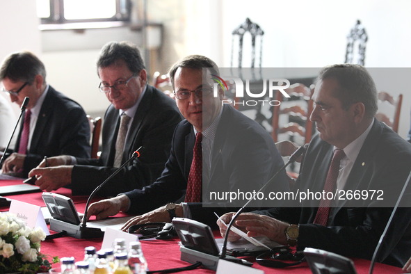Gdansk, Poland 30th, September 2014
Joint meeting of the heads of Polish Sejm and the German Bundestag in Gdansk.
Pictured: Polish Parliamen...