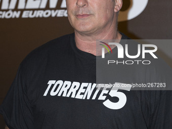 Alec Baldwin attends 'Torrente 5, Operacion Eurovegas' photocall at Casino Gran Madrid on September 30, 2014 in Madrid, Spain. (